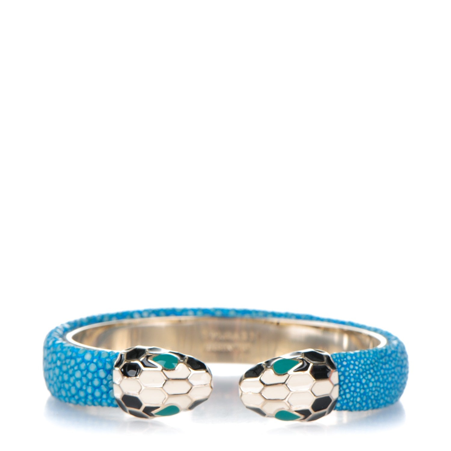 Bulgari Galuchat Serpenti Forever S Bracelet Blue 1 of 4