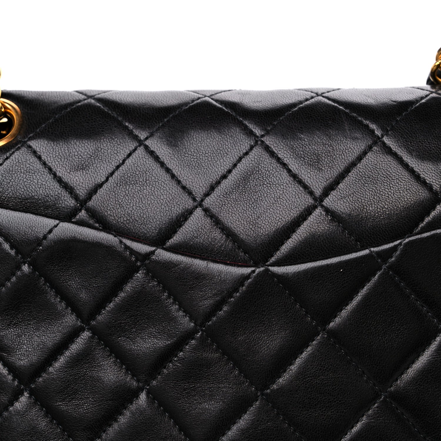 Chanel Lambskin Quilted Small Double Flap Black 13 of 14