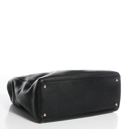 Chanel Calfskin Cerf Executive Shopper Tote Black 5 of 8