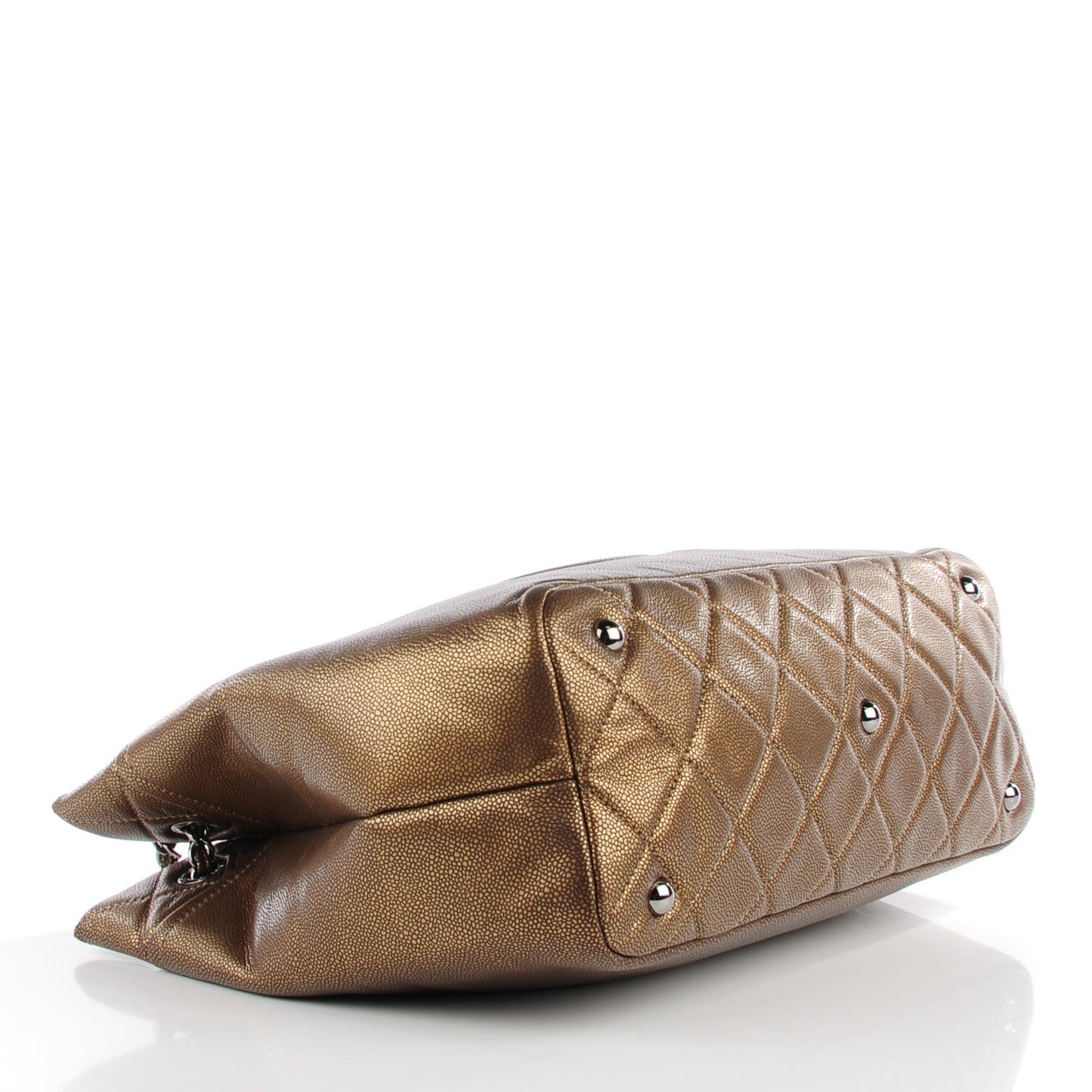 Caviar Quilted Large Timeless CC Soft Tote Bronze