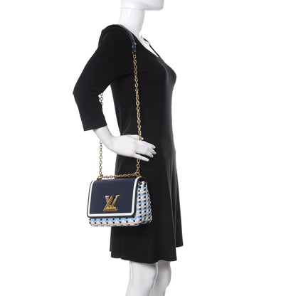 Louis Vuitton Epi Guinguette Twist Shoulder Bag MM Indigo Blue 2 of 9