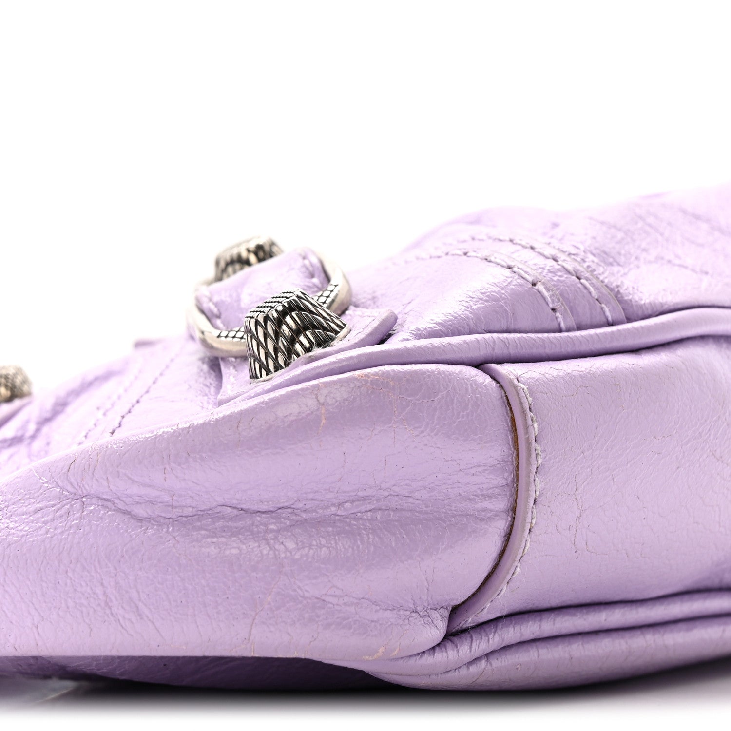 Balenciaga Agneau Arena Le Cagole Mini Purse With Chain Lilac 9 of 14