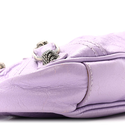 Balenciaga Agneau Arena Le Cagole Mini Purse With Chain Lilac 9 of 14