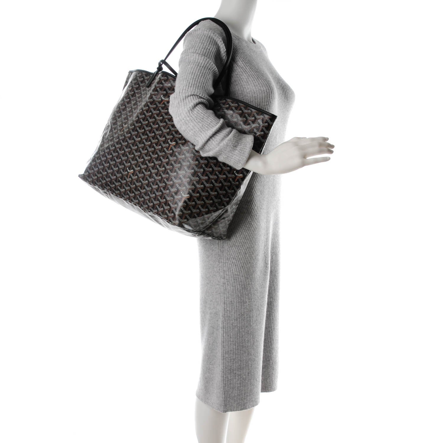 Goyard Goyardine Saint Louis GM Black 2 of 9