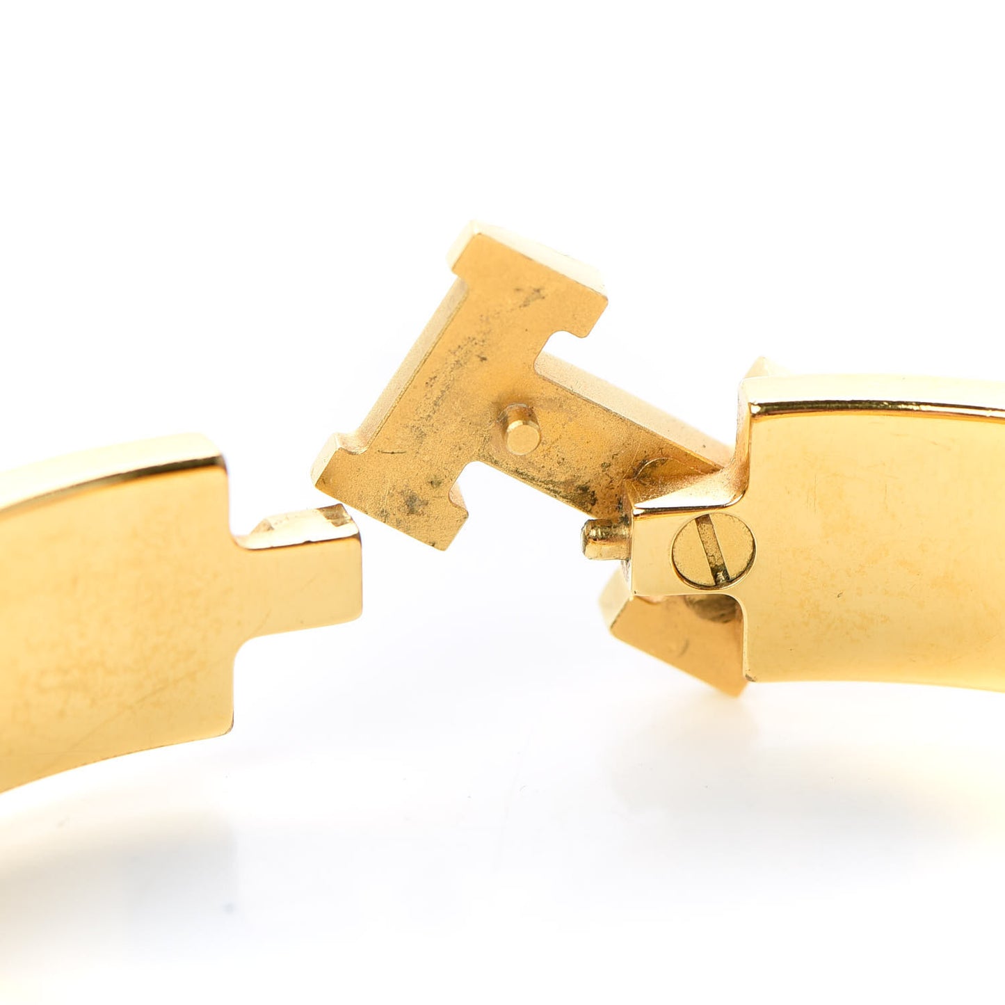 Enamel Narrow Clic Clac H Bracelet PM Orange