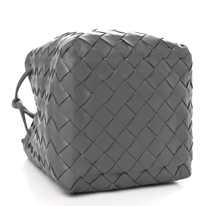 Bottega Veneta Nappa Intrecciato Small Drawstring Bucket Bag Thunder 4 of 9