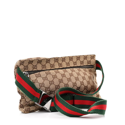 Gucci GG Monogram Double Pocket Belt Bag Dark Brown 3 of 10