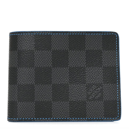 Louis Vuitton Damier Graphite Slender Wallet Blue 1 of 6