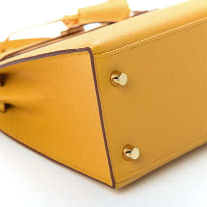 Hermes Epsom Kelly Sellier 25 Jaune Ambre 39 of 41