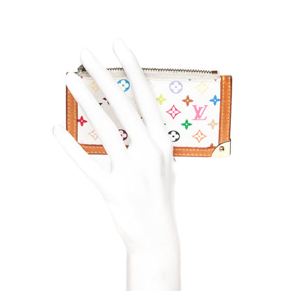 Louis Vuitton Monogram Multicolor Key Pouch White 2 of 6