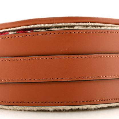 Celine Tweed Medium Maillon Triomphe Red Tan 9 of 10