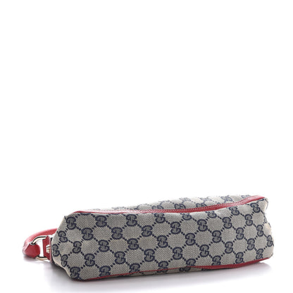 Gucci Monogram D Ring Abbey Pochette Navy Red 4 of 7