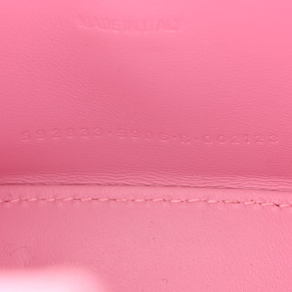 Balenciaga Shiny Calfskin Crocodile Embossed Hourglass Top Handle Bag XS Candy Pink 8 of 14