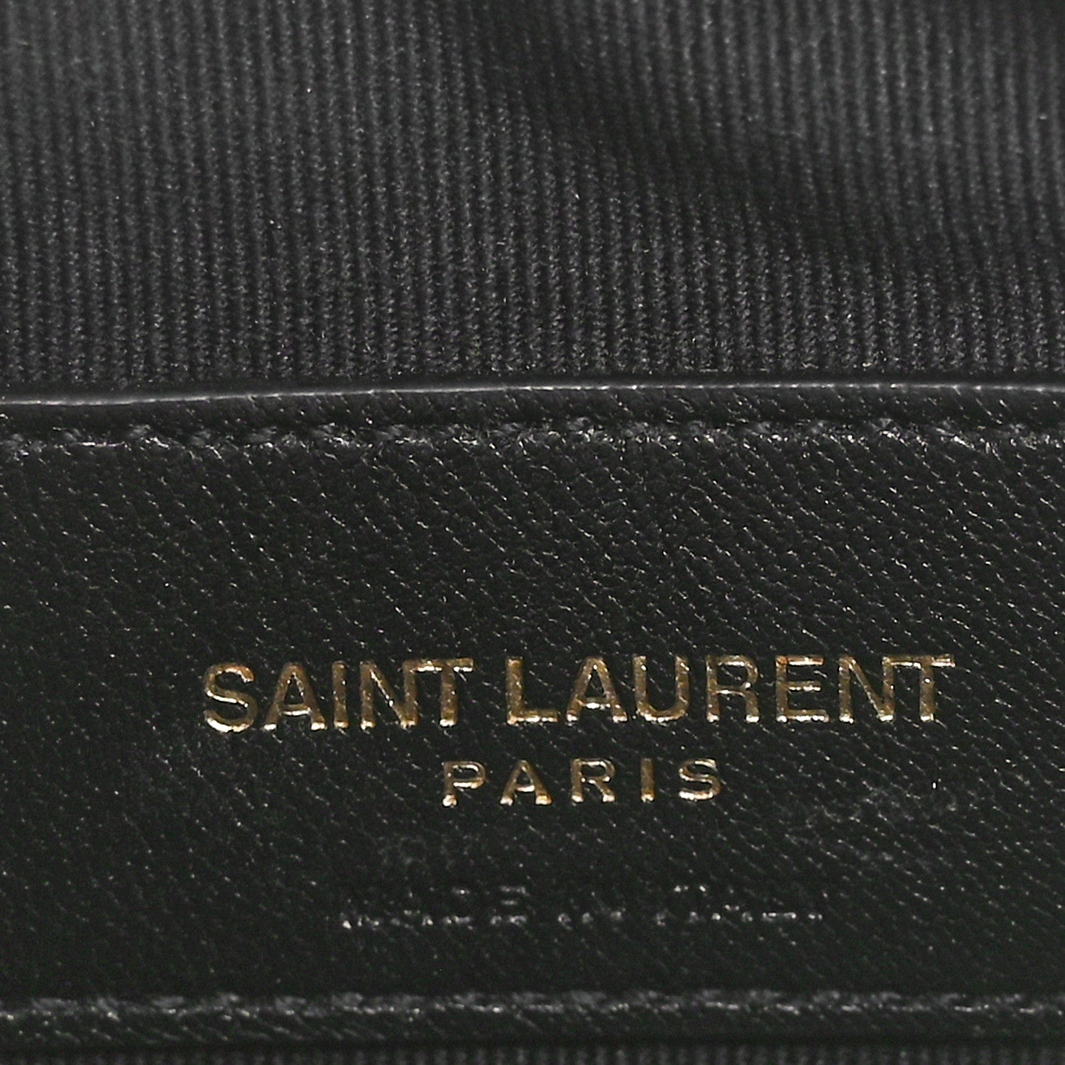 Saint Laurent Calfskin Matelasse Monogram Key Pouch Black 5 of 8