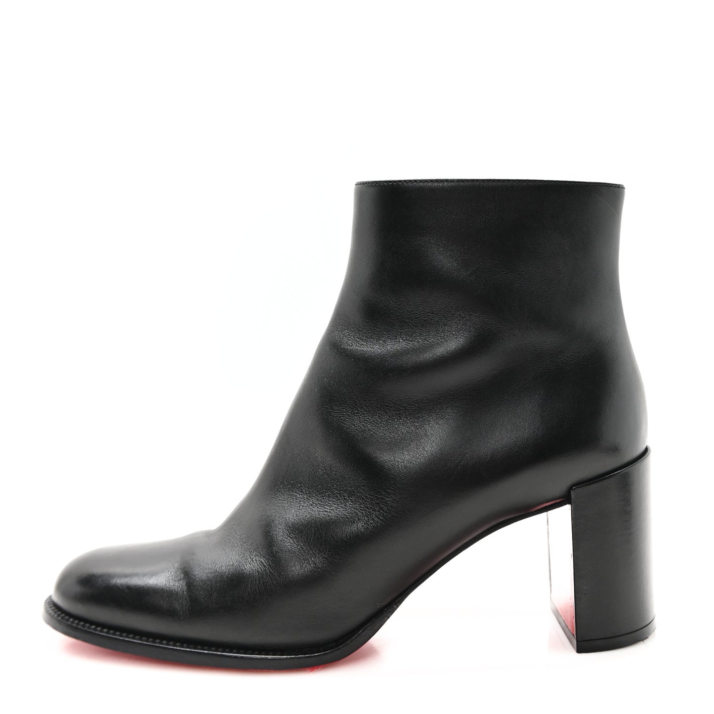 Calfskin Adoxa 70 Ankle Boots 37.5 Black