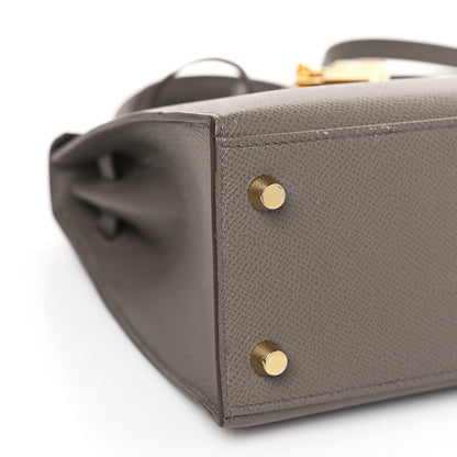 Hermes Epsom Kelly Sellier 25 Etain 8 of 10