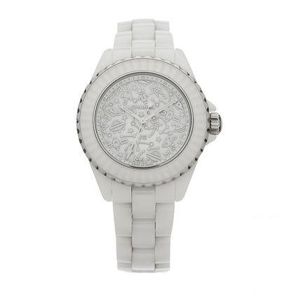 Chanel Stainless Steel Ceramic Diamond 33mm J12 Limited Edition Quartz Watch White 1 of 5