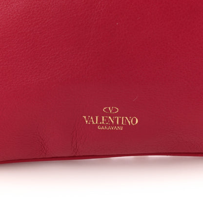 Valentino Garavani Vitello Rockstud Zip Wristlet Pouch Cyclamin 8 of 15