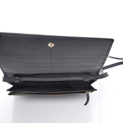 Gucci Dollar Calfskin Mini Swing Wallet Bag Black 5 of 9