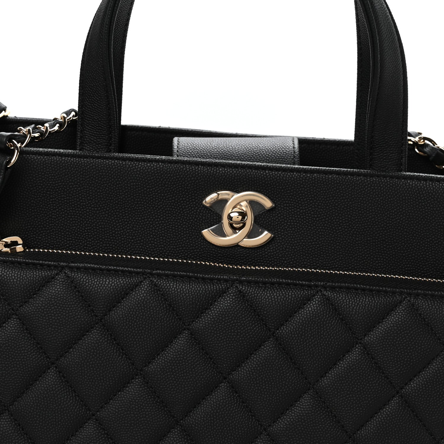 Chanel Caviar Quilted Large Business Affinity Shopping Bag Black 8 of 11