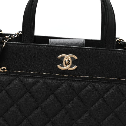 Chanel Caviar Quilted Large Business Affinity Shopping Bag Black 8 of 11