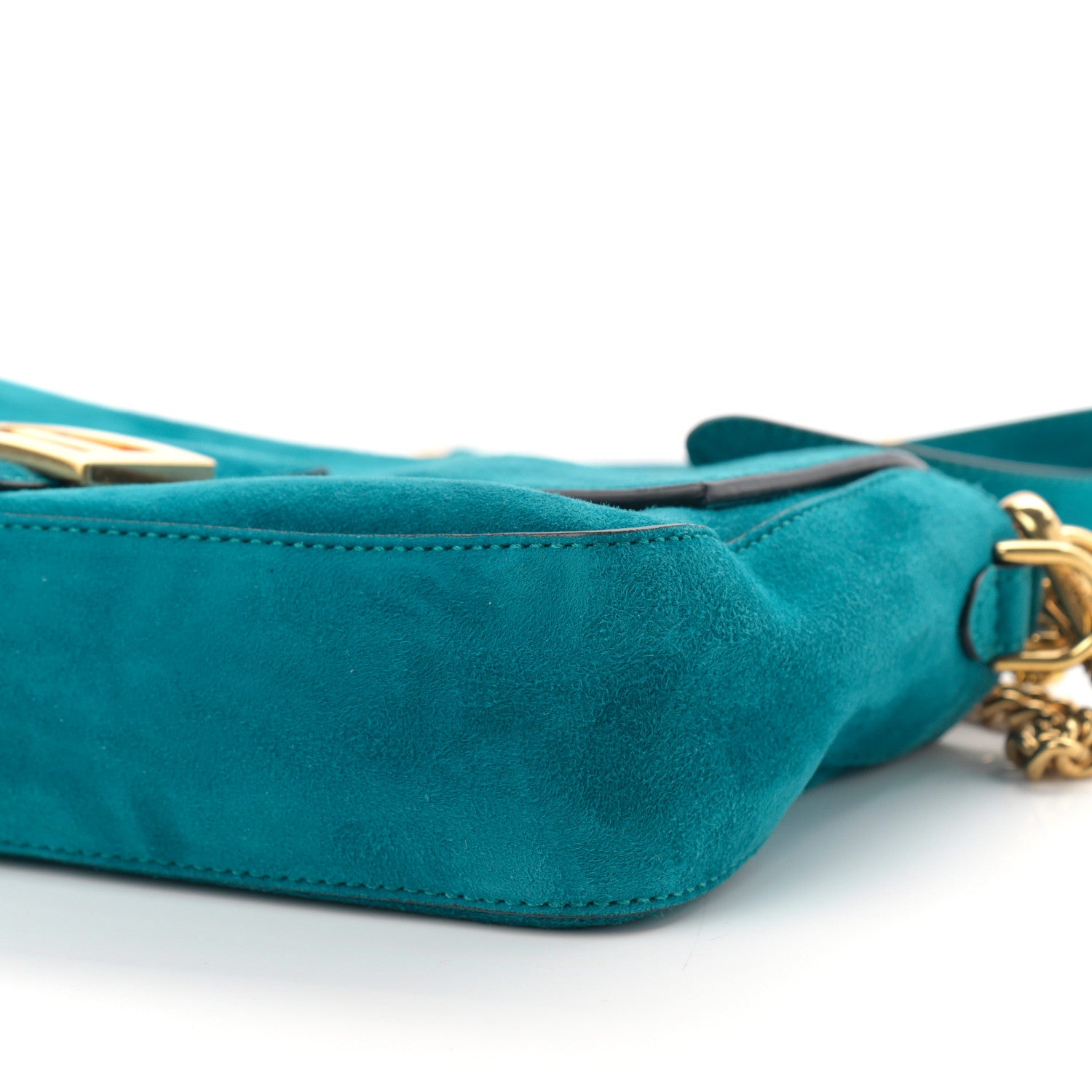 Fendi Chamois Baguette Ottanio 10 of 10