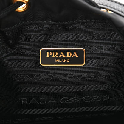 Prada Re-Nylon Duet Drawstring Shoulder Bag Black 6 of 9