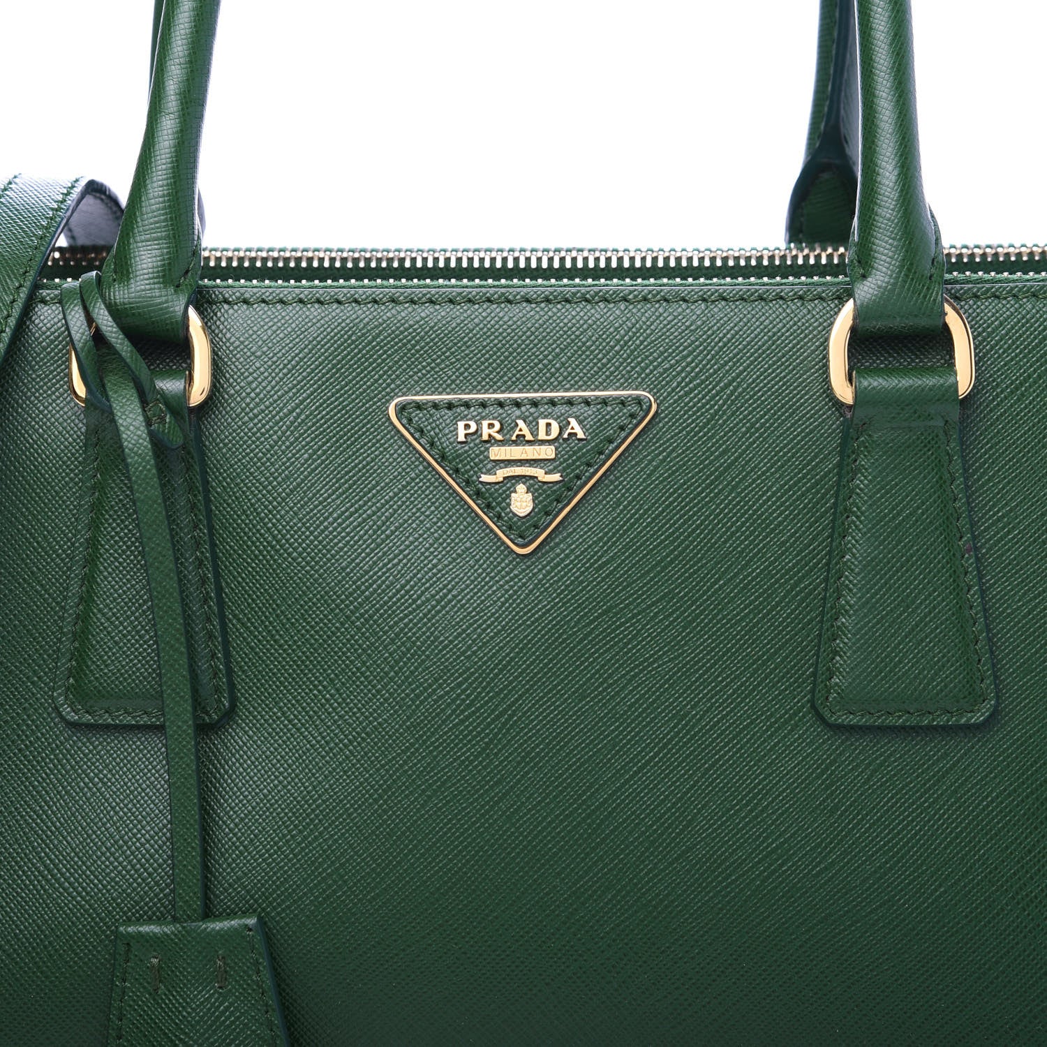 Prada Saffiano Medium Galleria Double Zip Tote Biliardo 10 of 10