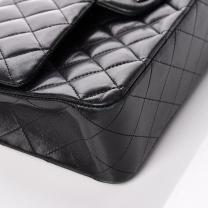 Chanel Lambskin Quilted Medium Double Flap Bag Black 15 of 27