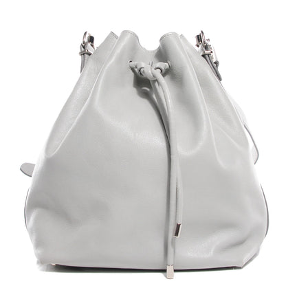 Proenza Schouler Grained Leather Medium Bucket Bag Icy Pearl 1 of 9