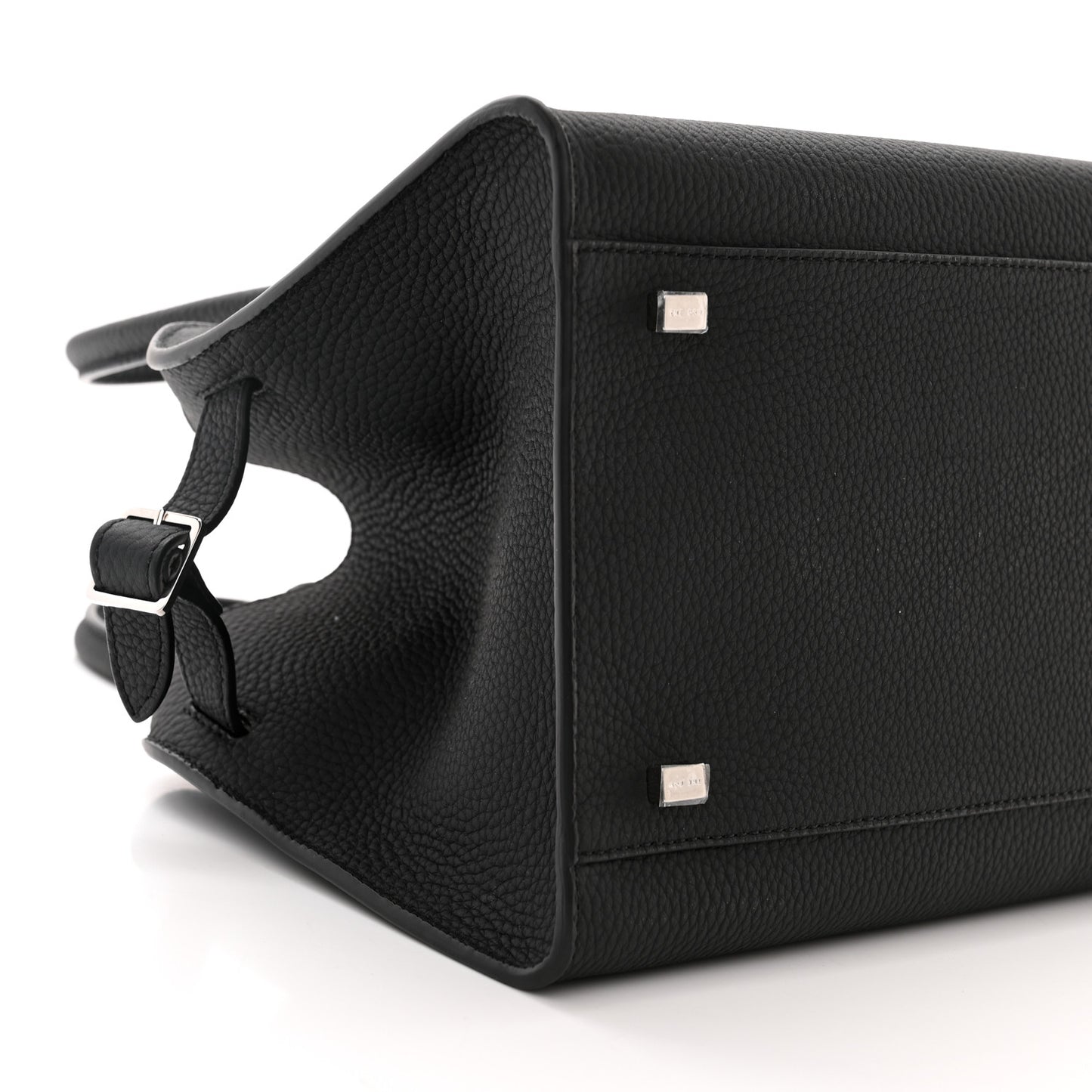 Grained Calfskin Soft Margaux 10 Bag Black