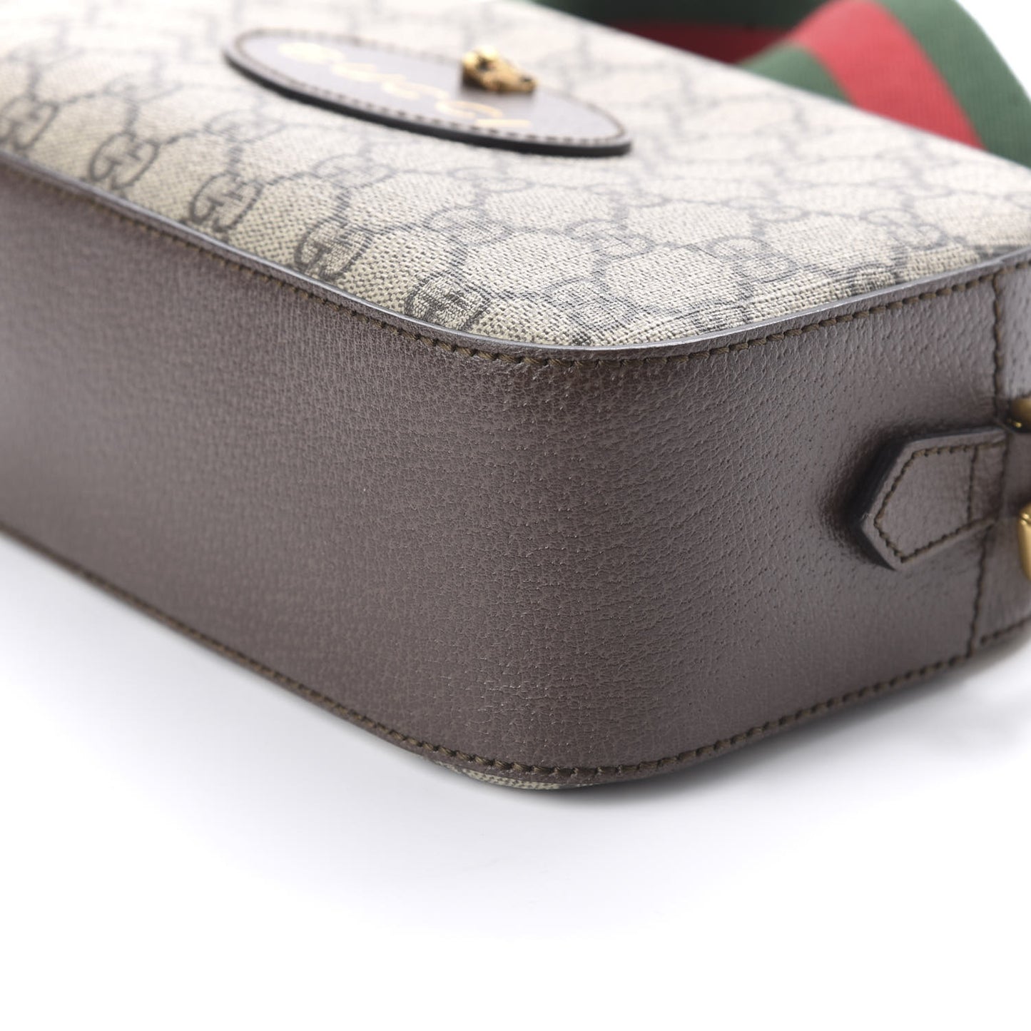 GG Supreme Monogram Web Neo Vintage Shoulder Bag Beige New Acero Crop