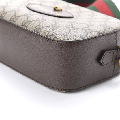 Gucci GG Supreme Monogram Web Neo Vintage Shoulder Bag Beige New Acero Crop 7 of 11