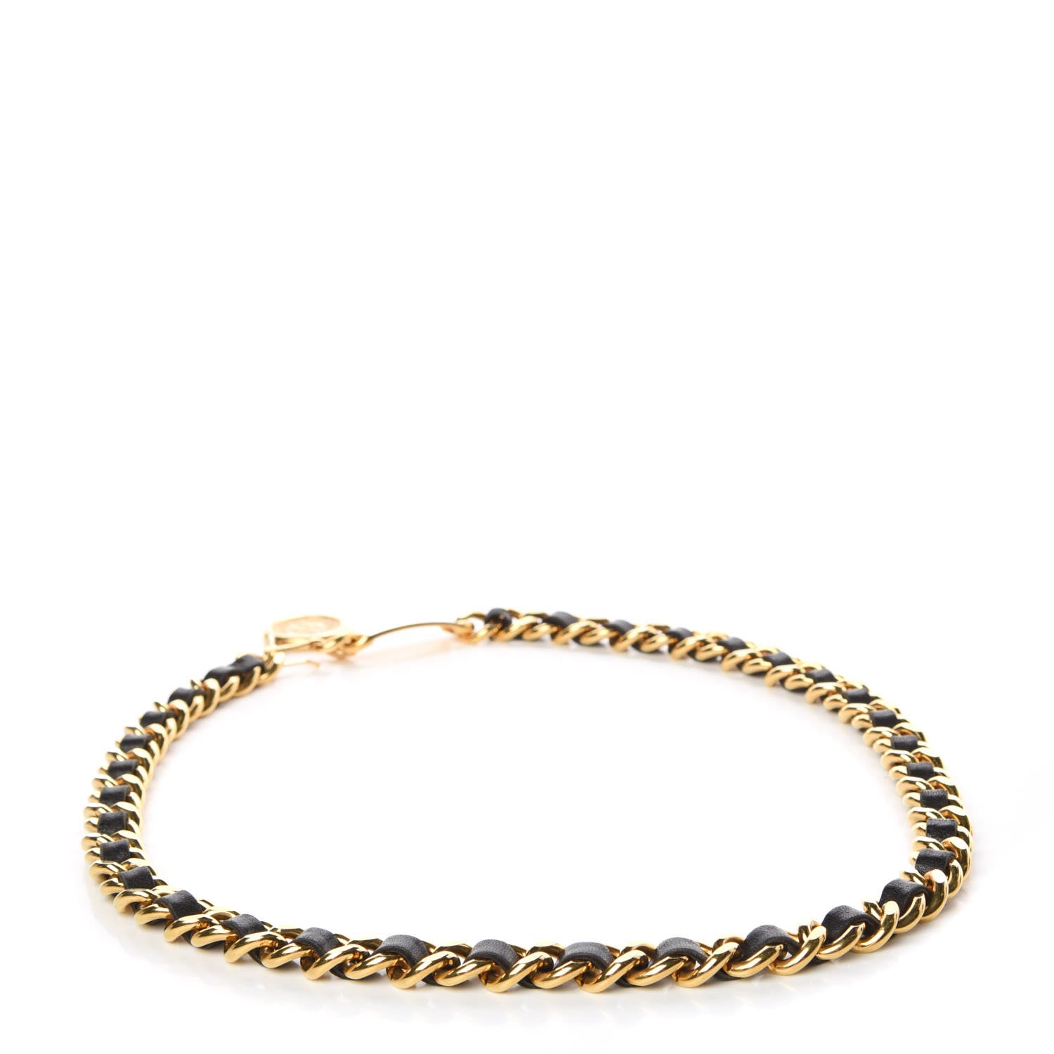 Chanel Lambskin Chain CC Medallion Belt Black Gold 3 of 6