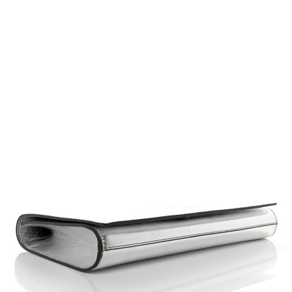 Saint Laurent Metallic Calfskin Monogram Large Belle De Jour Clutch Silver 4 of 10
