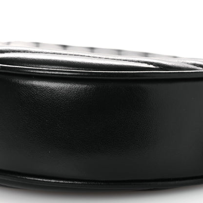 Saint Laurent Calfskin Matelasse Chevron Round Vinyle Camera Bag Black 10 of 13