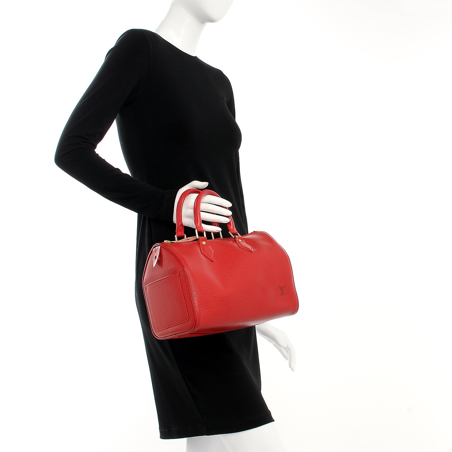 Louis Vuitton Epi Speedy 25 Rouge 2 of 7