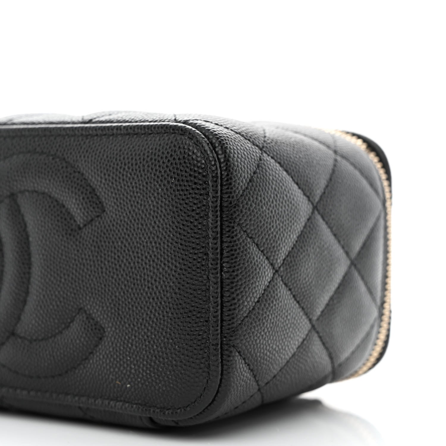 Chanel Caviar Quilted Small Vanity Case With Chain Black 10 of 11