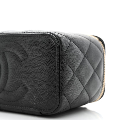 Chanel Caviar Quilted Small Vanity Case With Chain Black 10 of 11