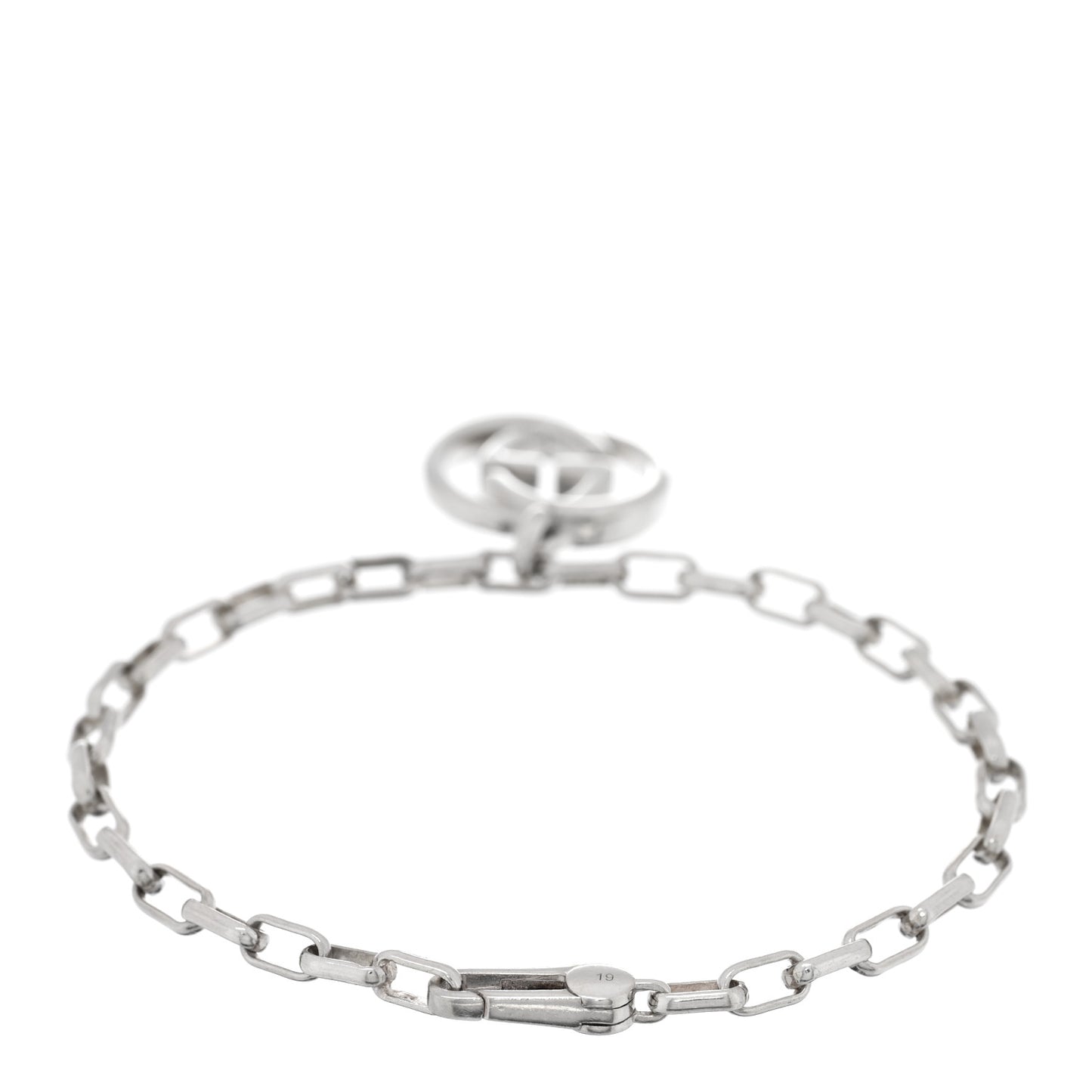Sterling Silver Interlocking GG Bracelet