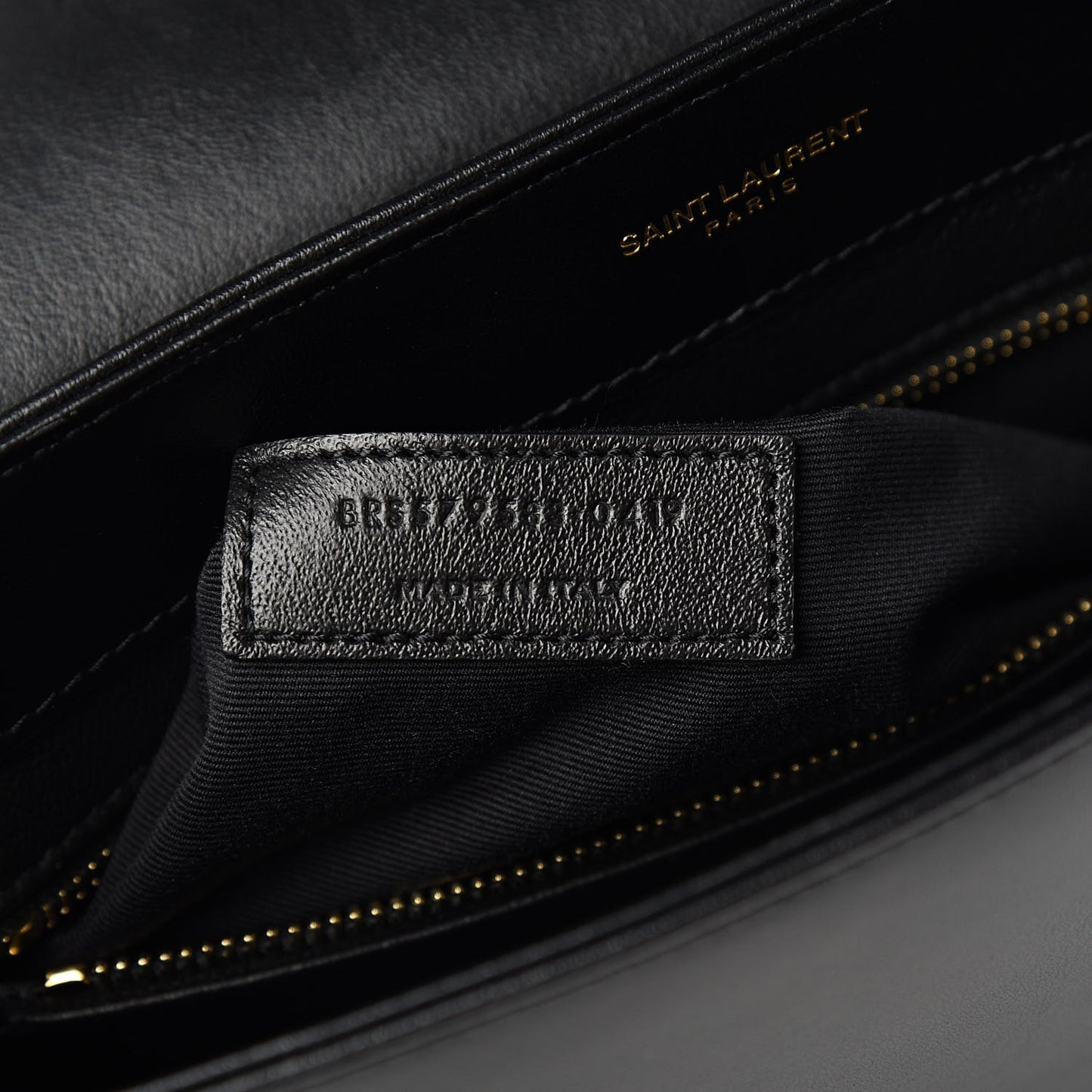 Calfskin Quilted Y Joan Satchel Black