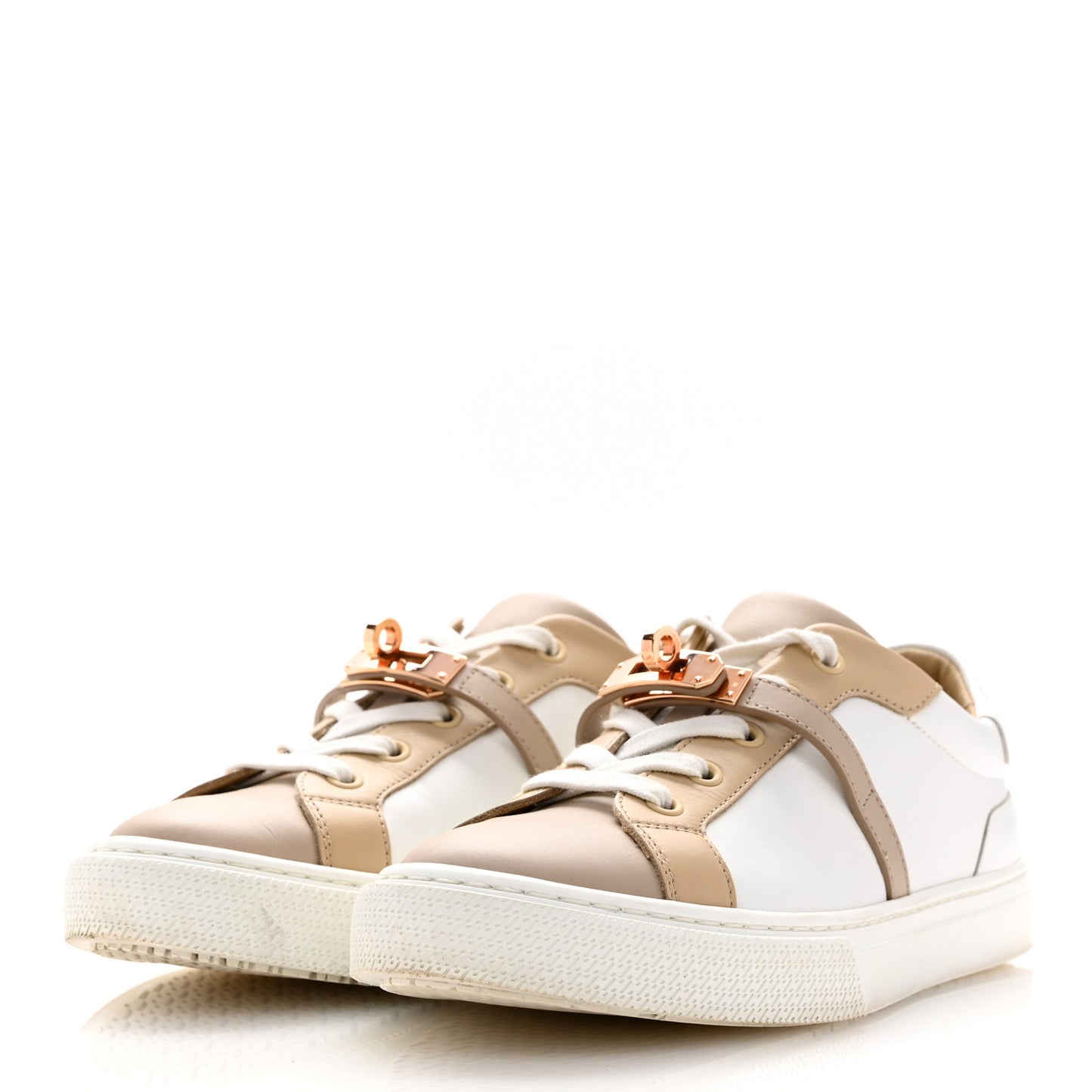 Calfskin Day Sneakers 38 Multicolor White