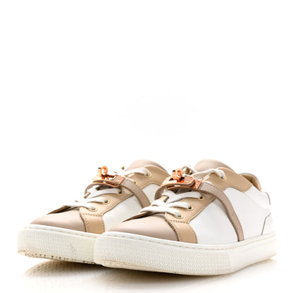 Hermes Calfskin Day Sneakers 38 Multicolor White 5 of 19