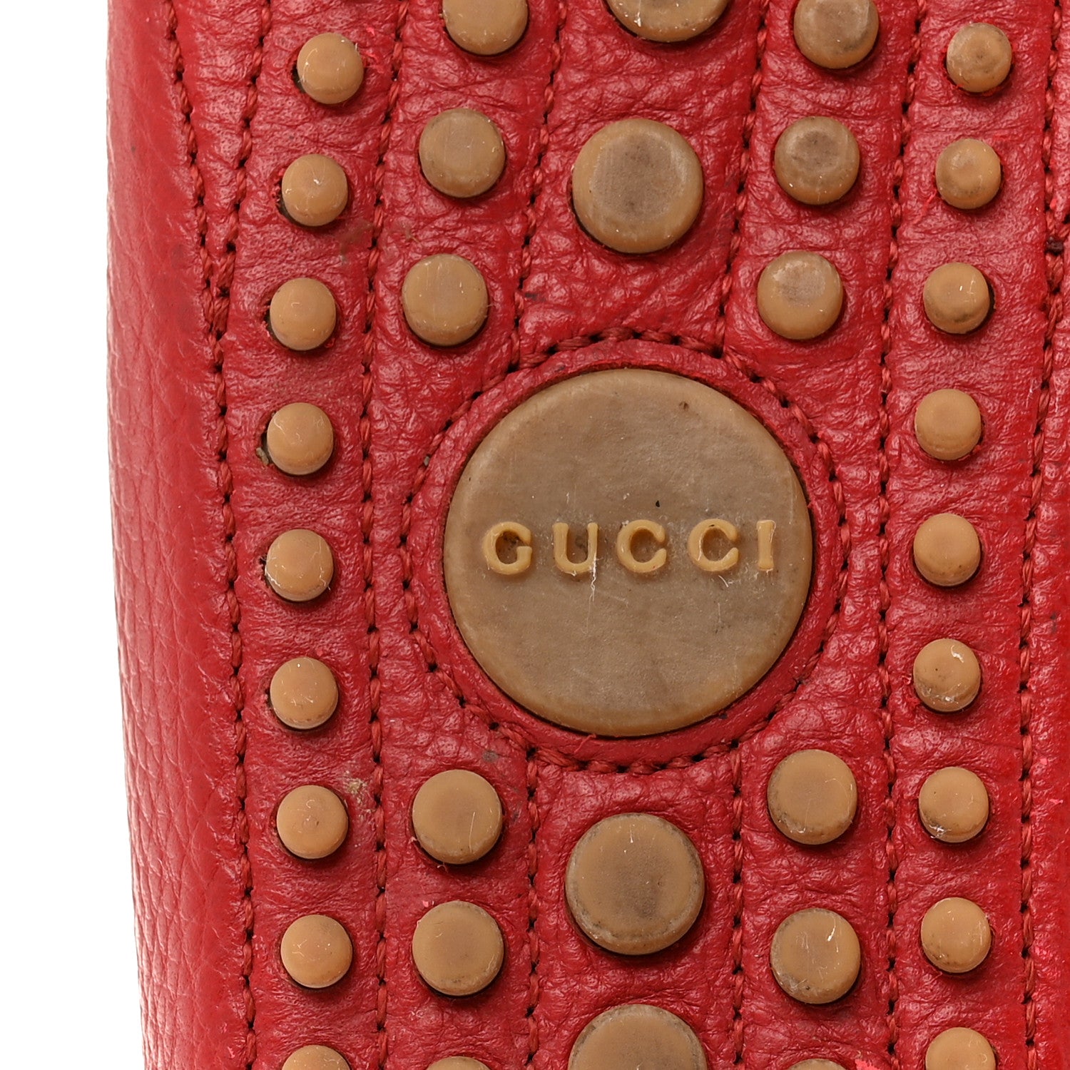 Gucci Road Calfskin Web Mens Horsebit Driver Loafers 6.5 Rosso 8 of 11