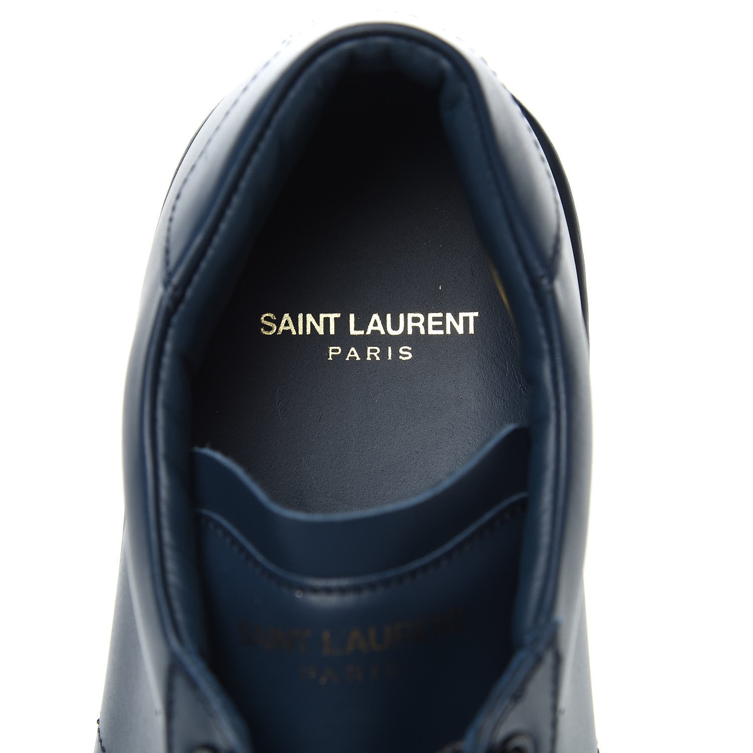 Saint Laurent Calfskin SL/06 Classic Court Sneakers 40 Blue 7 of 8
