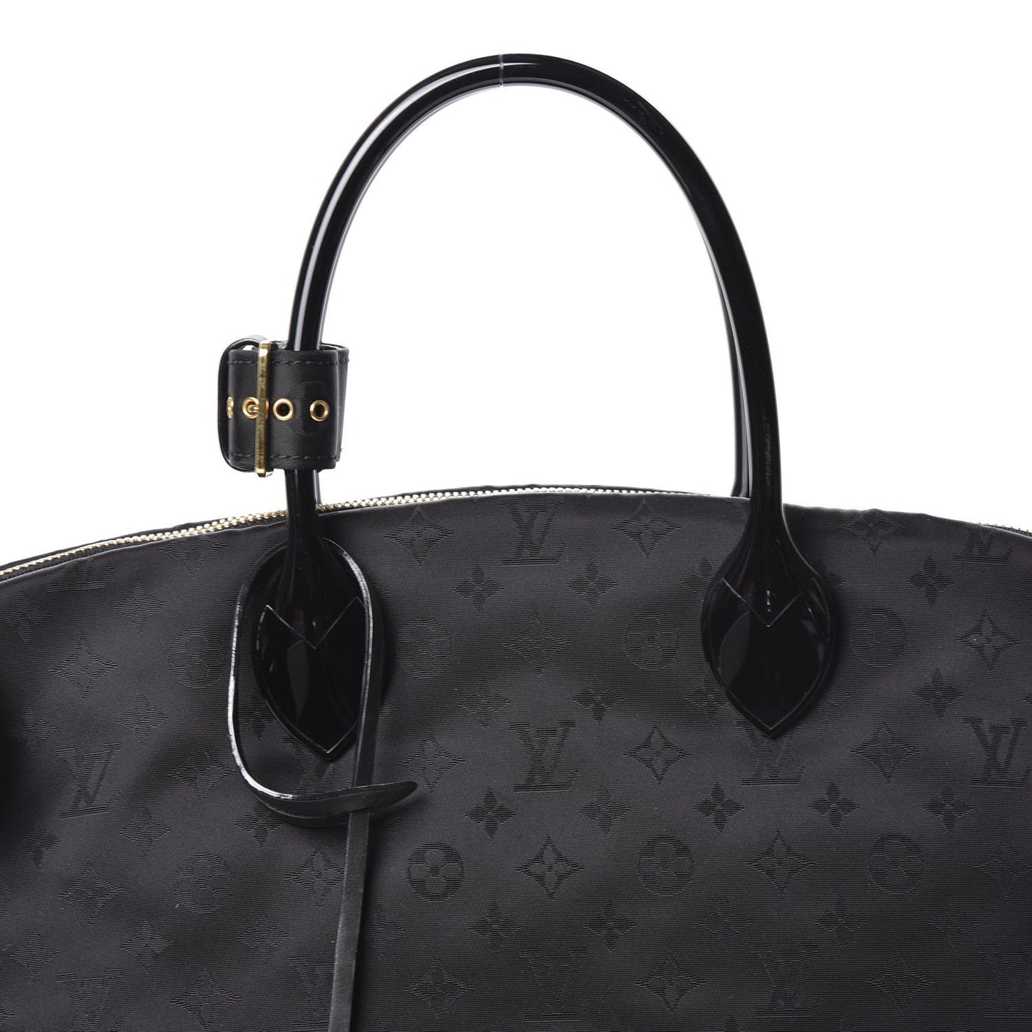 Monogram Nylon Desire Lockit Vertical MM Black