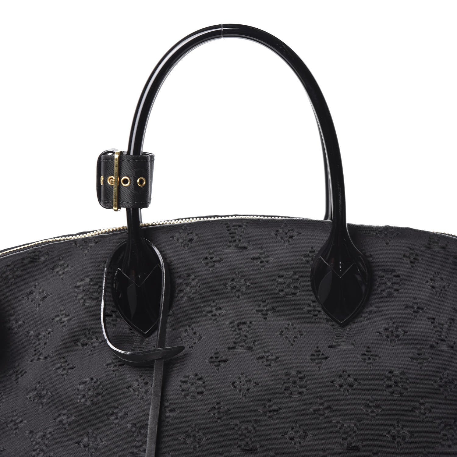 Louis Vuitton Monogram Nylon Desire Lockit Vertical MM Black 8 of 8