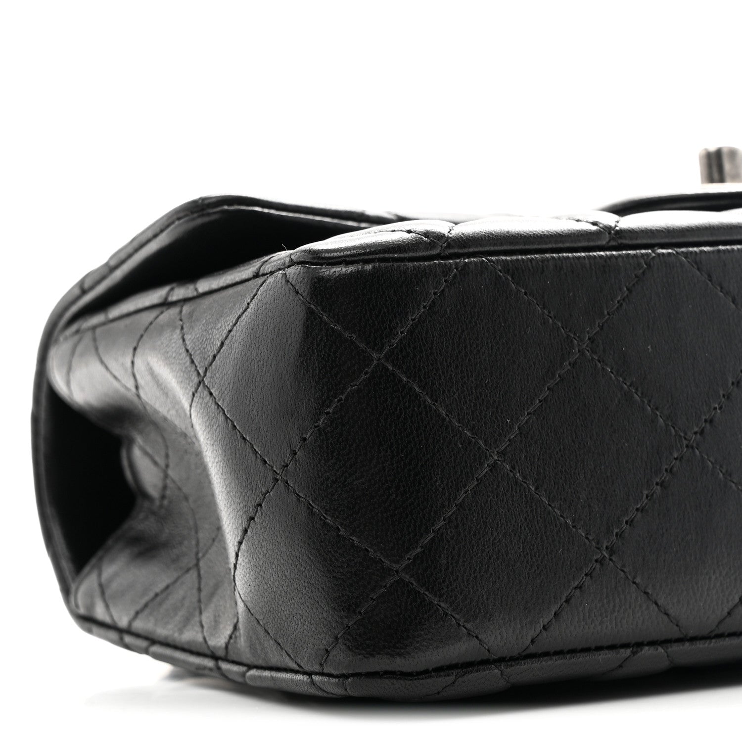 Chanel Lambskin Quilted Mini Rectangular Flap Black 9 of 11