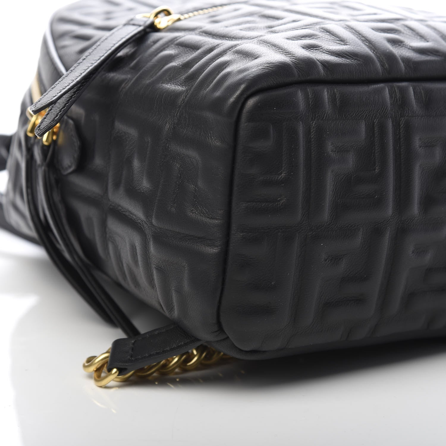 Fendi Nappa FF 1974 Embossed Mini Backpack Black 7 of 9