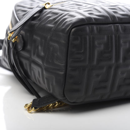 Fendi Nappa FF 1974 Embossed Mini Backpack Black 7 of 9